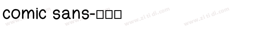 comic sans字体转换